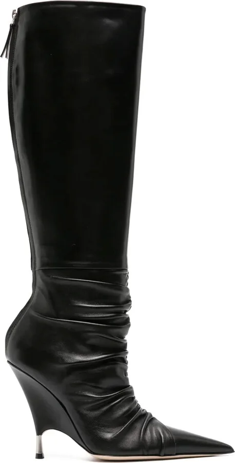 105mm Leather Boots
