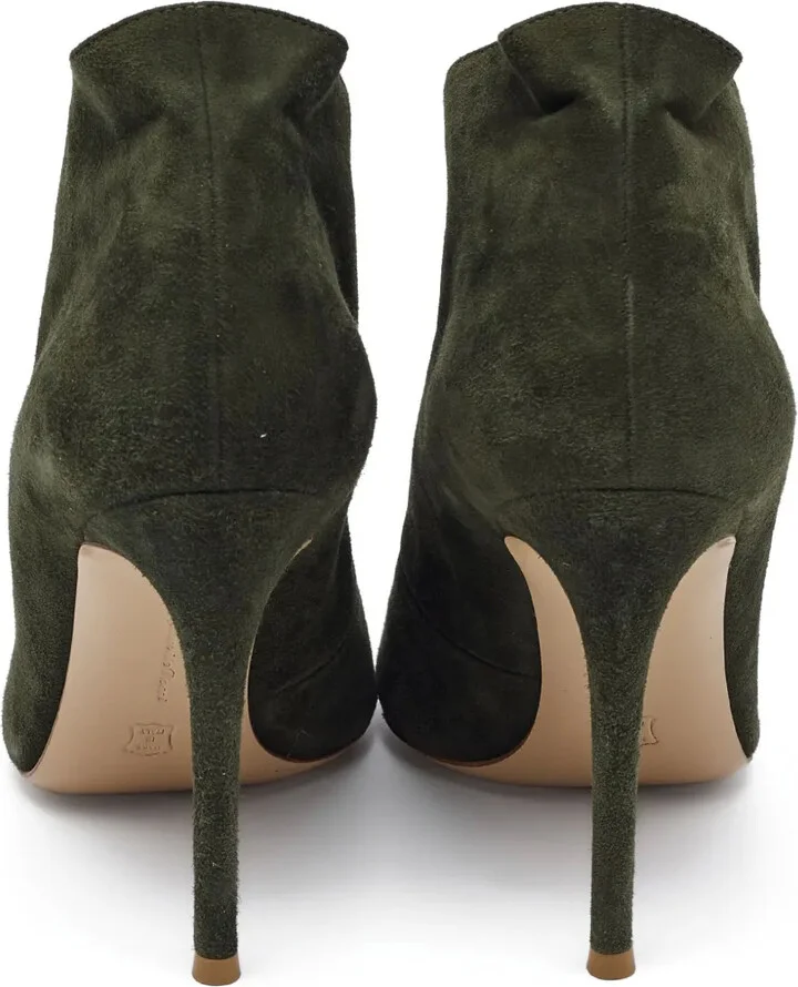 105mm Leather Heeled Boots - Image 3
