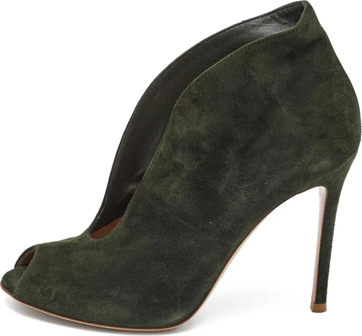 105mm Leather Heeled Boots