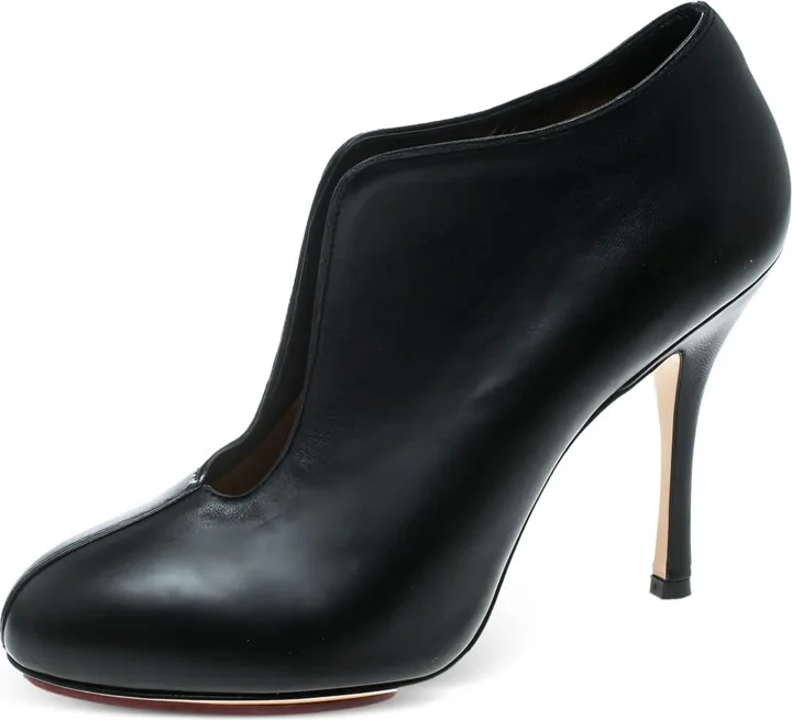 105mm Leather Heeled Boots