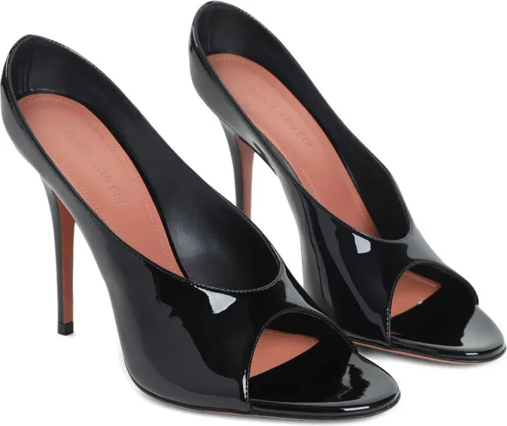 105mm Leather Heeled Sandals - Image 2