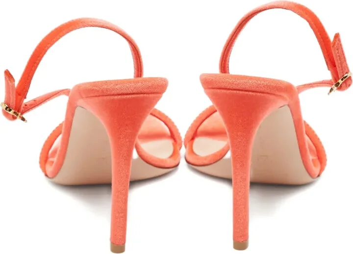 105mm Leather Heeled Sandals - Image 4