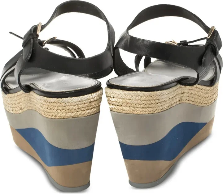 105mm Leather Heeled Sandals - Image 3