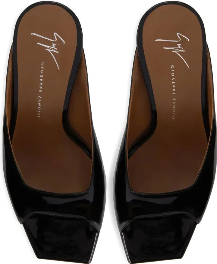 105mm Leather Heeled Sandals - Image 3