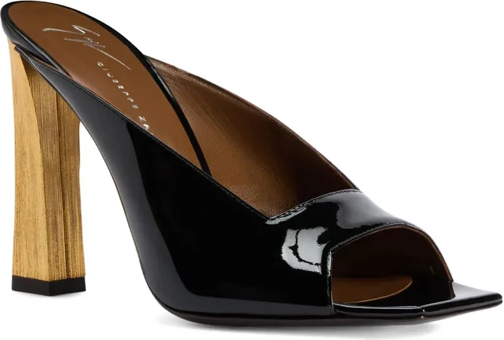 105mm Leather Heeled Sandals