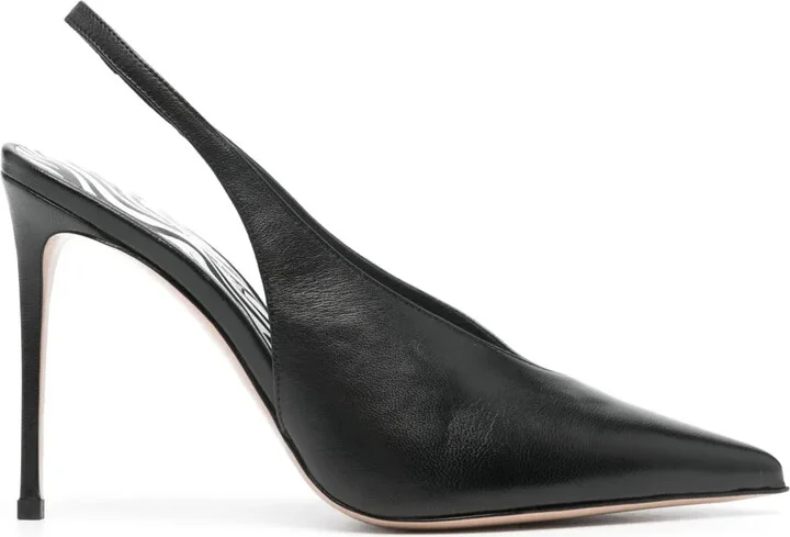 105mm Leather Pumps