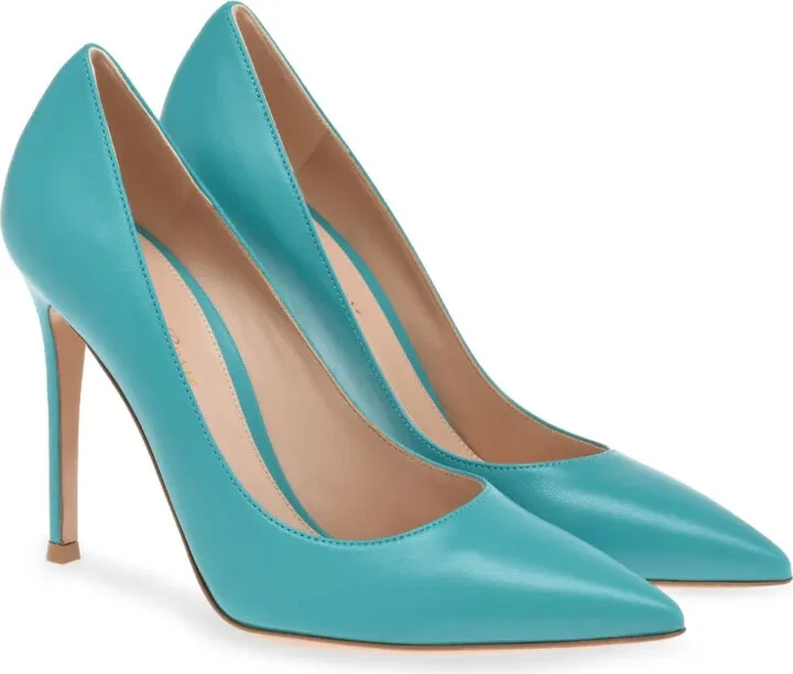 105mm Leather Pumps