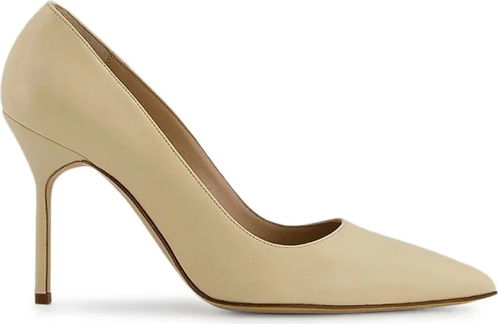 105mm Leather Pumps