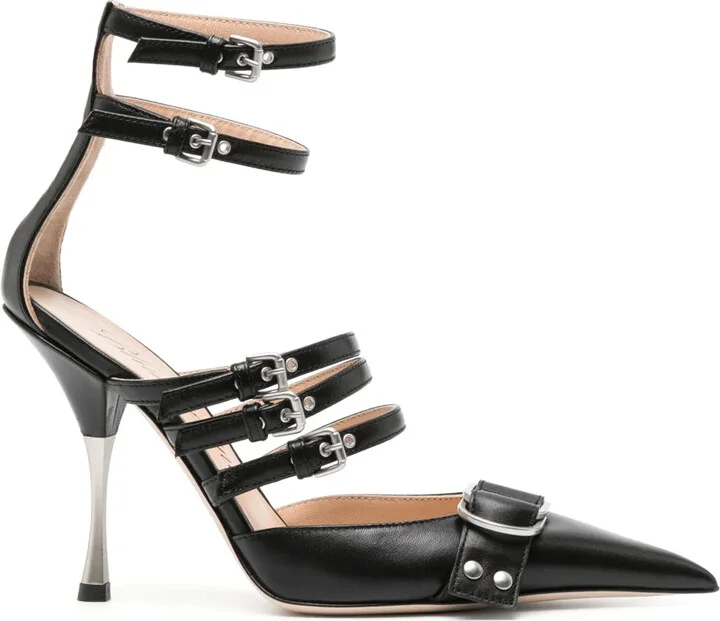 105mm Leather Pumps