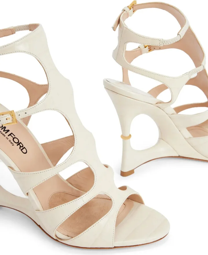 105mm Leather Sandals - Image 4