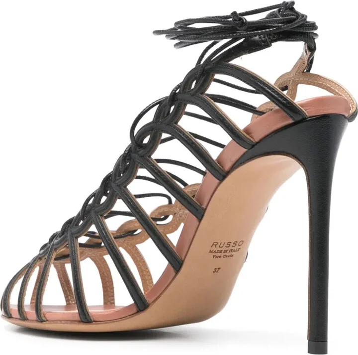 105mm Leather Sandals - Image 3