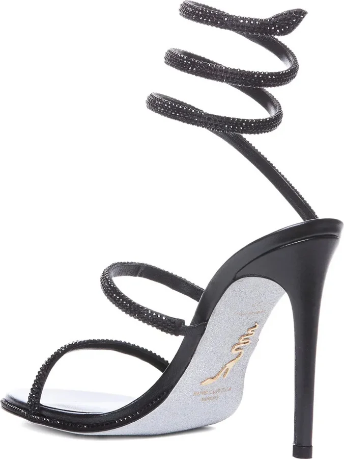 105mm Leather Sandals - Image 3