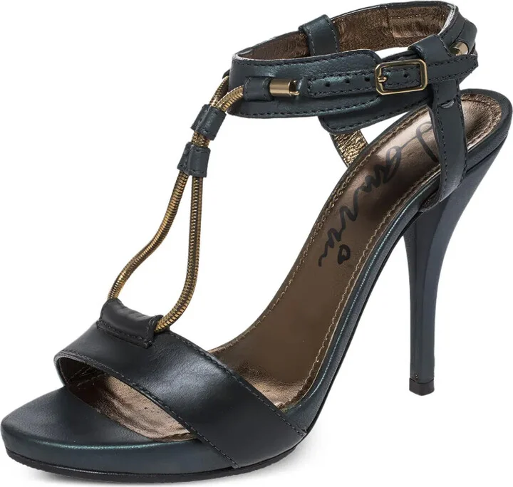 105mm Leather Sandals - Image 2