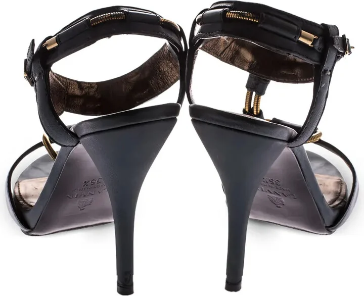 105mm Leather Sandals - Image 4