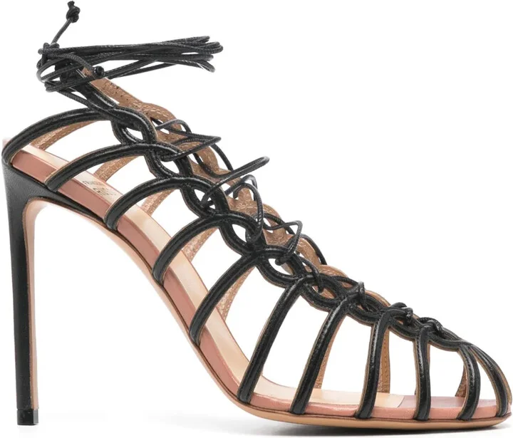 105mm Leather Sandals