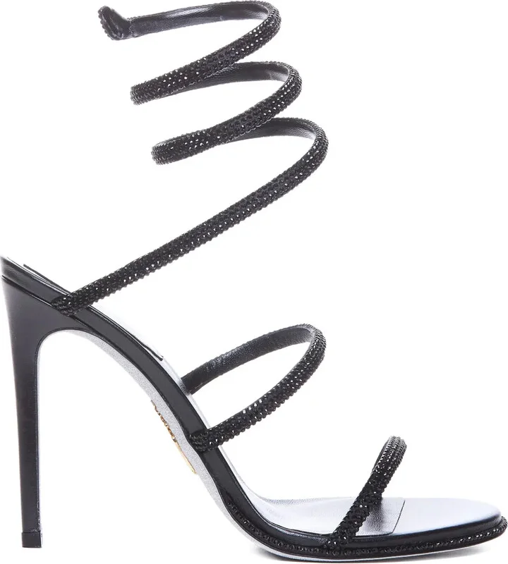 105mm Leather Sandals