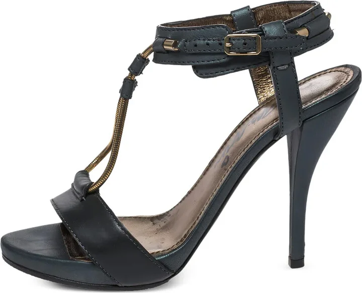 105mm Leather Sandals