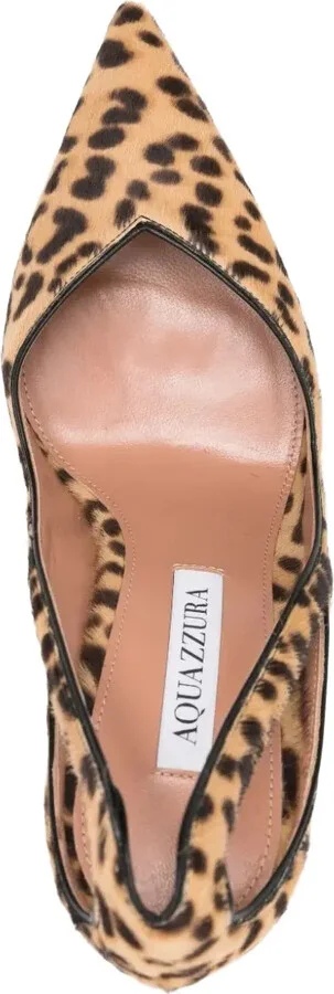105mm Leopard-Print Cut-Out Pumps - Image 3