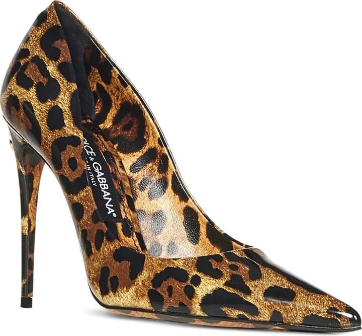 105mm Leopard-Print Heeled Pumps - Image 2