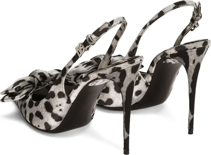 105mm Leopard-Print Slingback Pumps - Image 3