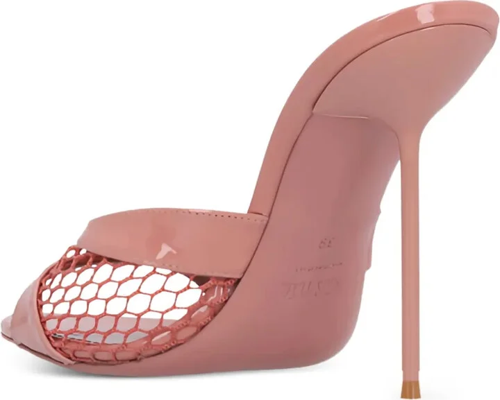 105mm Lidia patent-leather mules - Image 3