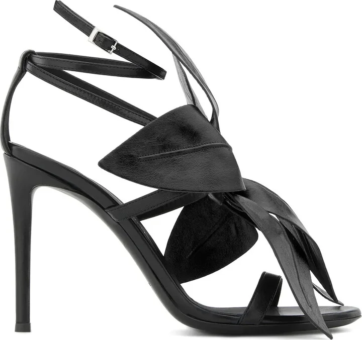 105mm Lilium floral-embellished sandals