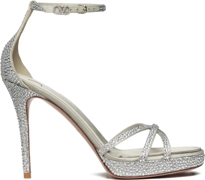 105mm Logo-buckle sandals