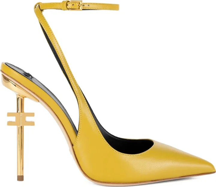 105mm Logo-Detail Slingback Pumps