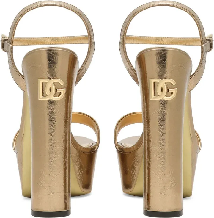 105mm Logo-Plaque Leather Sandals - Image 3