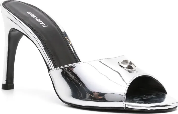 105mm Logo-Plaque Leather Sandals - Image 2