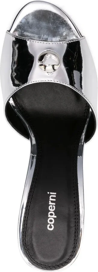 105mm Logo-Plaque Leather Sandals - Image 4