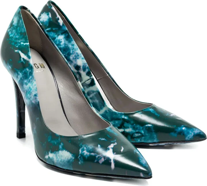 105mm Marble-Print Pumps - Image 2