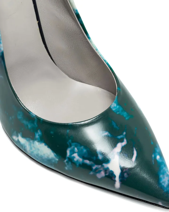 105mm Marble-Print Pumps - Image 5