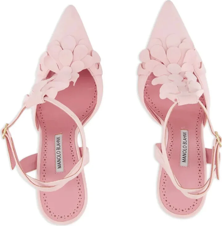 105mm Marwam petal-embellished pumps - Image 4