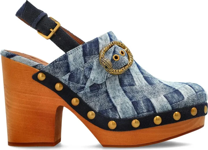 105mm Mayfair slingback buckle pumps