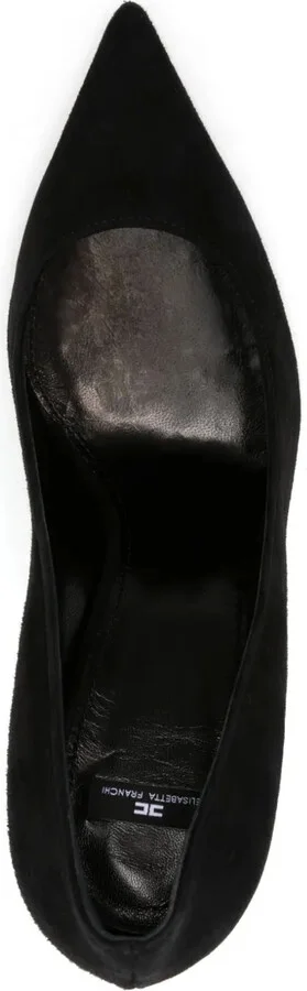 105mm Metal-Logo Suede Pumps - Image 4