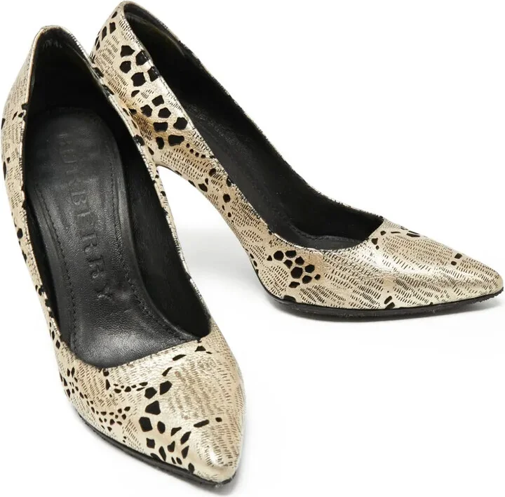 105mm Metallic-Printed Stiletto Pumps - Image 3