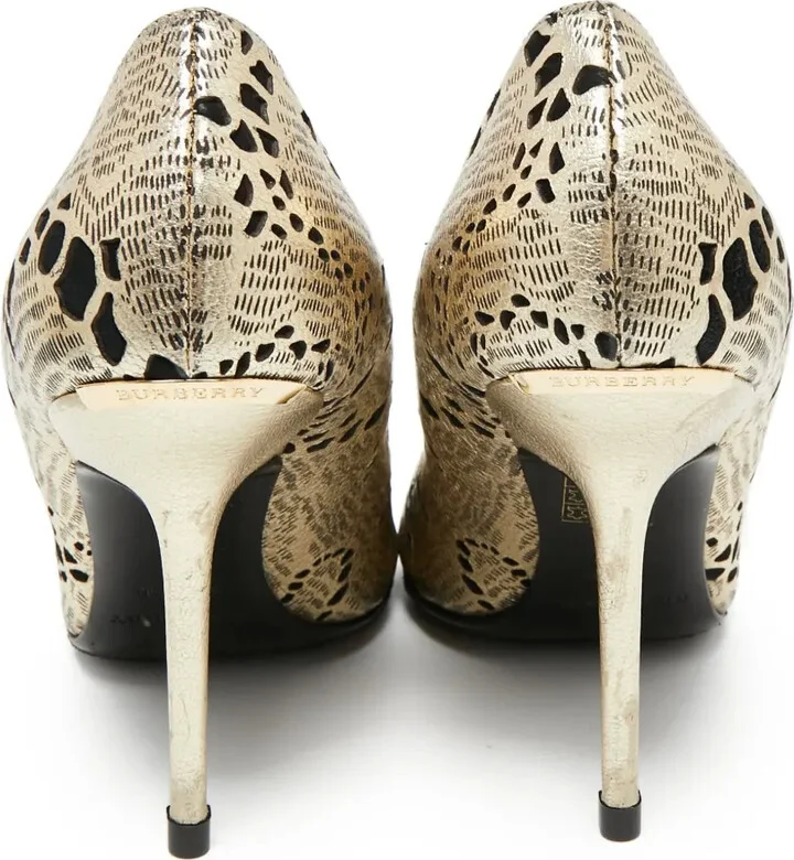 105mm Metallic-Printed Stiletto Pumps - Image 4