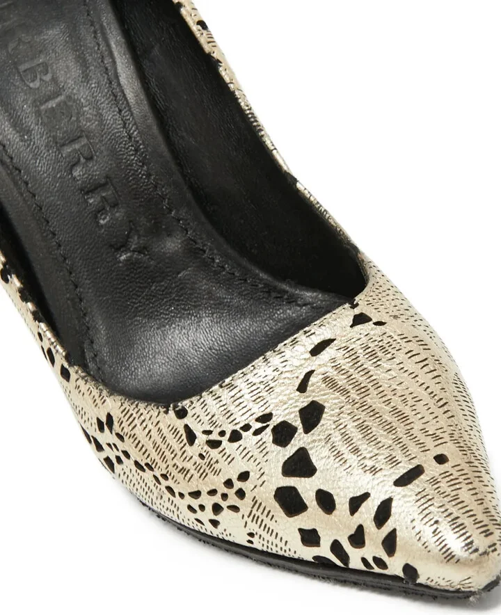 105mm Metallic-Printed Stiletto Pumps - Image 5