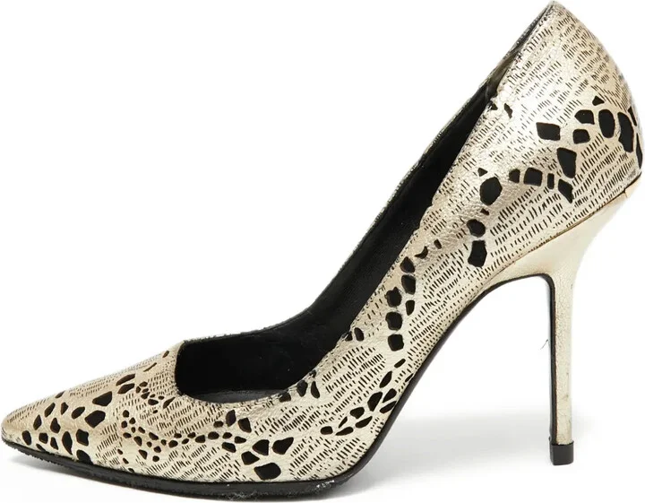 105mm Metallic-Printed Stiletto Pumps
