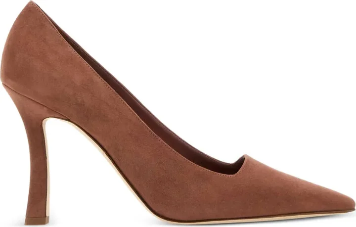 105mm Moira suede pointed-toe pumps