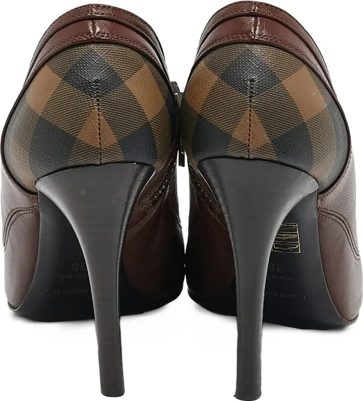 105mm Nova Check heeled boots - Image 4