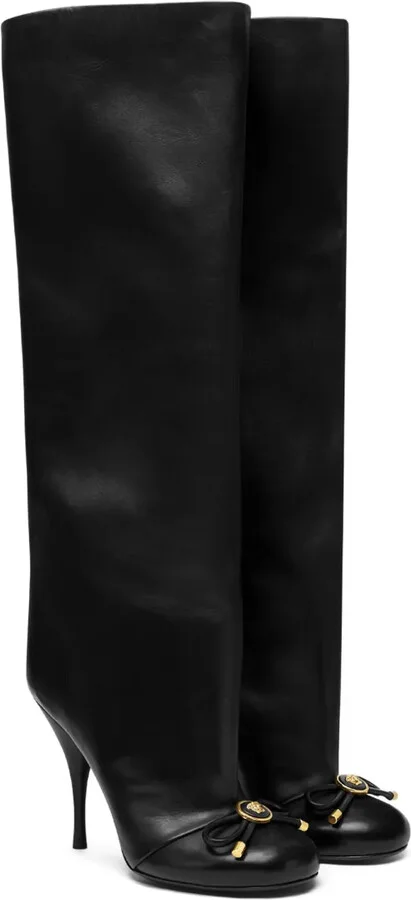 105mm Opera Bow knee-high boots - Image 2
