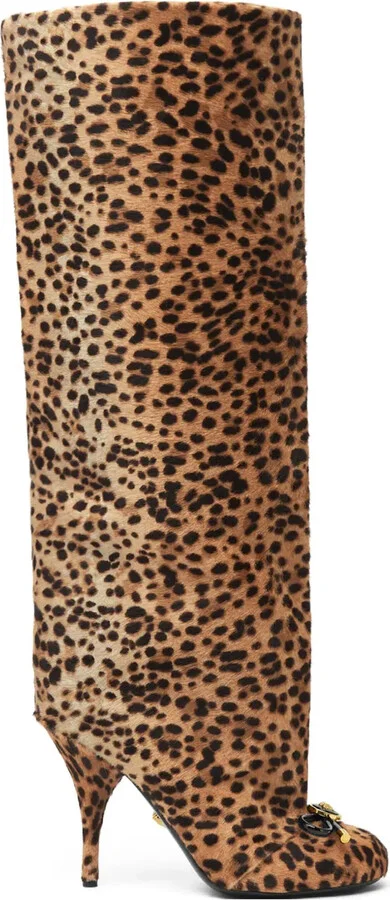105mm Opera Bow knee-high boots