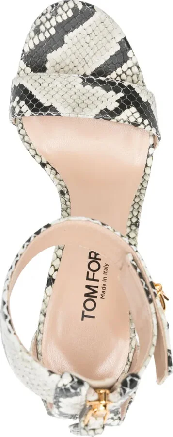 105mm Padlock leather sandals - Image 4