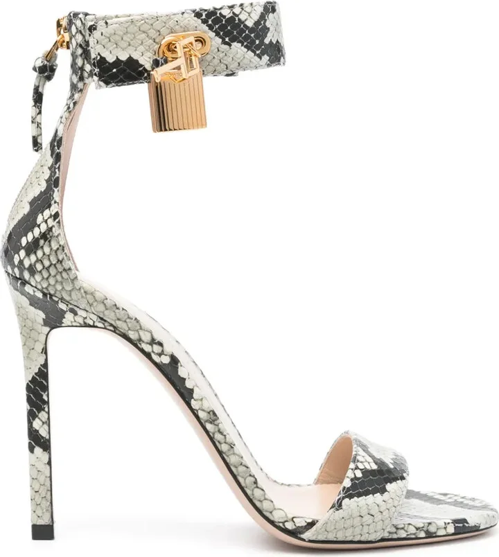 105mm Padlock leather sandals