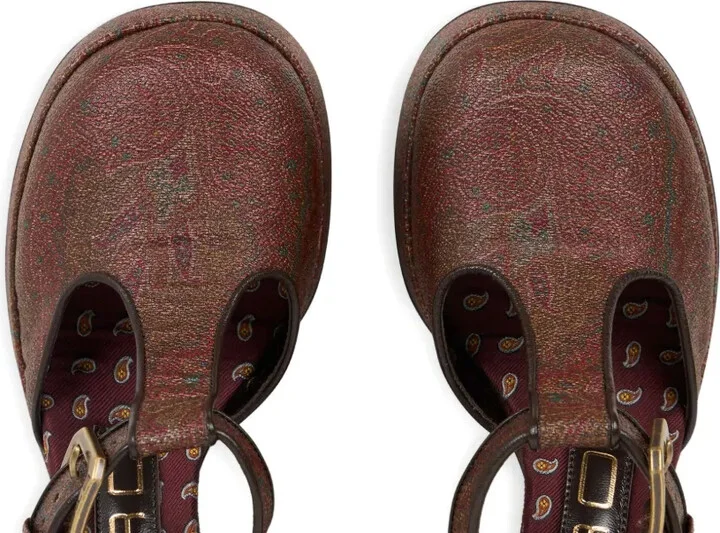 105mm Paisley-Print Platform Pumps - Image 4
