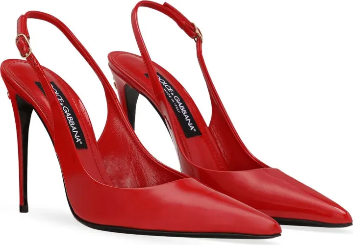 105mm Patent-Finish Leather Pumps - Image 2