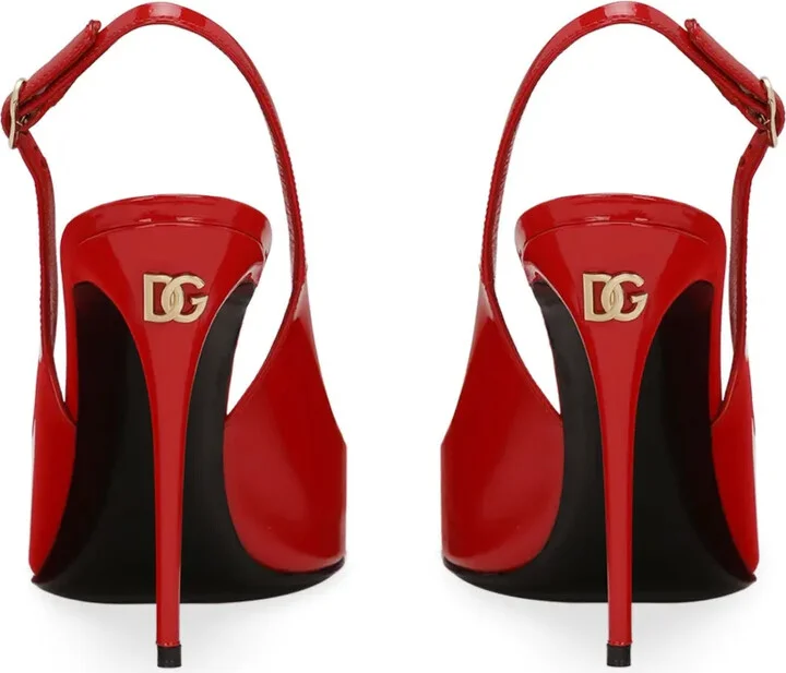 105mm Patent-Finish Leather Pumps - Image 3