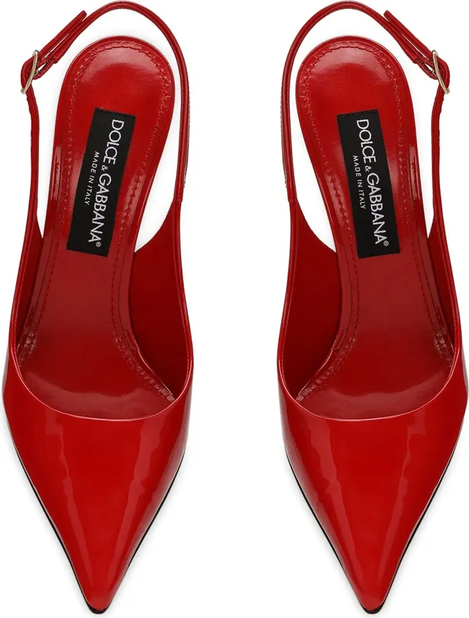 105mm Patent-Finish Leather Pumps - Image 4